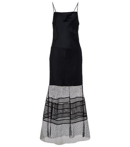 Slipdress aus Satin mit Mesh - Helmut Lang - Modalova