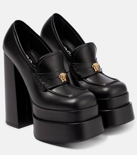 Aevitas leather platform loafer pumps - Versace - Modalova