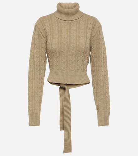 Pullover cropped in misto lana - MM6 Maison Margiela - Modalova