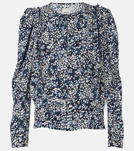 Blusa Zarga in misto seta con stampa - Isabel Marant - Modalova