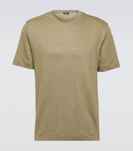 Zegna T-shirt in jersey di lino - Zegna - Modalova