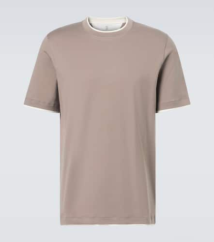 Cotton jersey T-shirt - Brunello Cucinelli - Modalova