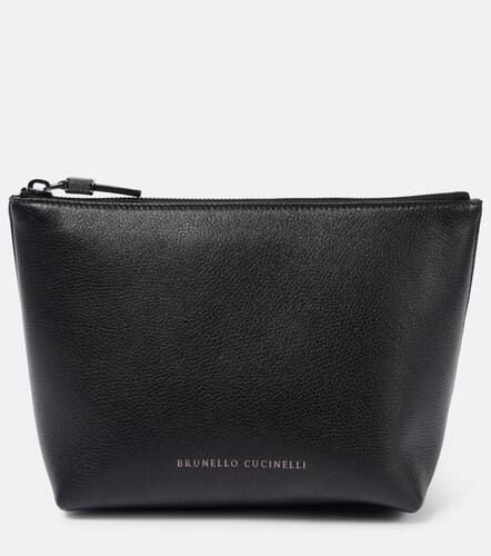 Small leather pouch - Brunello Cucinelli - Modalova