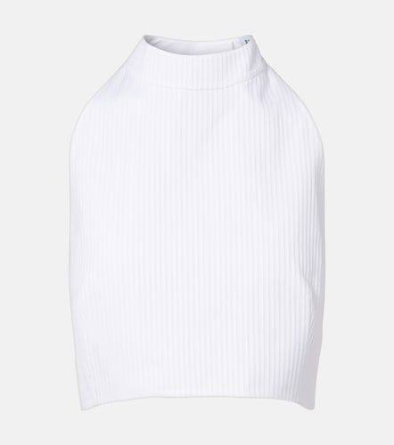 Alaia Ribbed halterneck cotton top - Alaia - Modalova