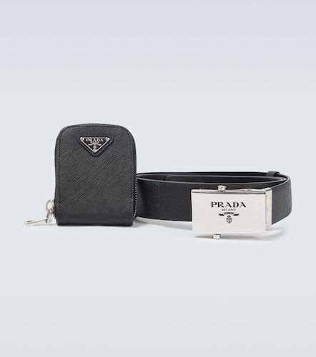 Prada Logo leather belt and pouch - Prada - Modalova