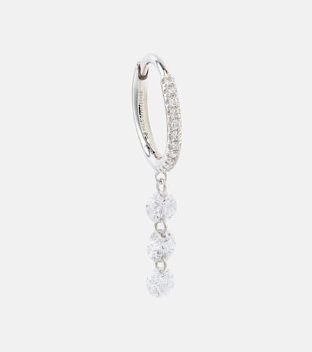 Kt gold single earring with diamonds - Persee - Modalova