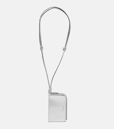 Envelope leather card holder with strap - Jil Sander - Modalova