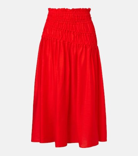 Tory Burch Smocked midi skirt - Tory Burch - Modalova