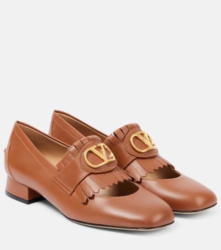 Loafer-Pumps VLogo Signature aus Leder - Valentino Garavani - Modalova