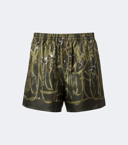 Gucci Printed silk twill shorts - Gucci - Modalova