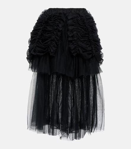 Falda midi de tul fruncida - Noir Kei Ninomiya - Modalova