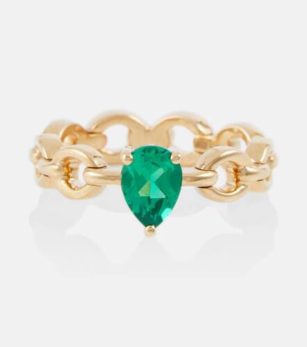 Catena Mini 18kt ring with emerald - Nadine Aysoy - Modalova
