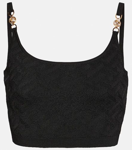 Cropped-Top La Greca Medusa '95 aus Strick - Versace - Modalova