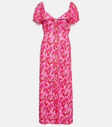 Briella printed linen-blend midi dress - Rixo - Modalova