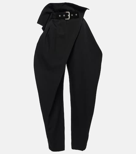 Draped high-rise wool tapered pants - JW Anderson - Modalova