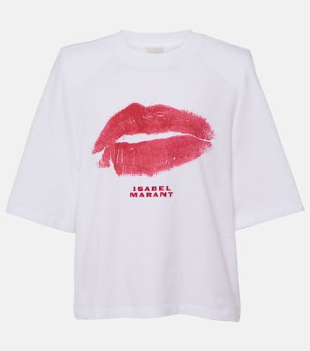 Ben printed cropped cotton T-shirt - Isabel Marant - Modalova