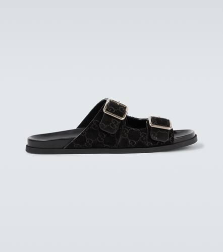 Gucci Sandalias de ante con GG - Gucci - Modalova