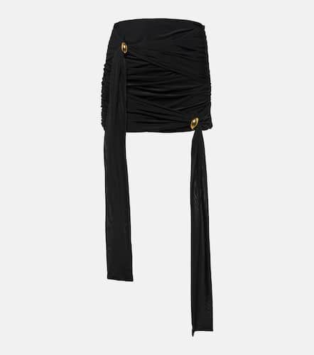Minifalda drapeada de jersey - Blumarine - Modalova