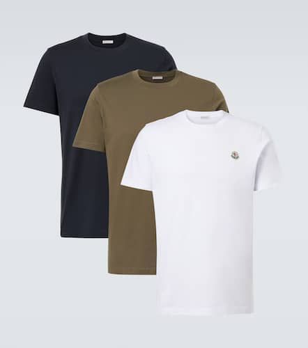 Set aus drei T-Shirts aus Baumwoll-Jersey - Moncler - Modalova
