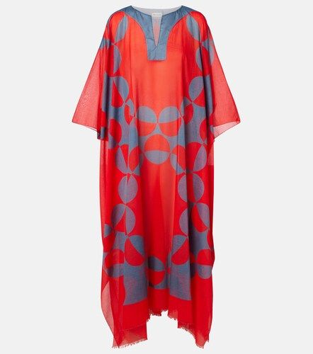 Caftán de algodón estampado - Dries Van Noten - Modalova
