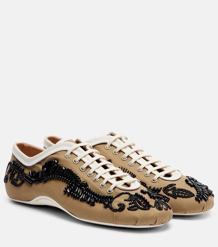Embellished canvas sneakers - Dries Van Noten - Modalova