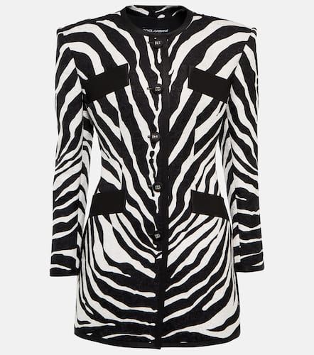 Zebra-print brocade jacket - Dolce&Gabbana - Modalova