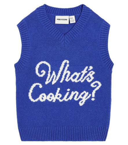 What's Cooking wool-blend sweater vest - Mini Rodini - Modalova