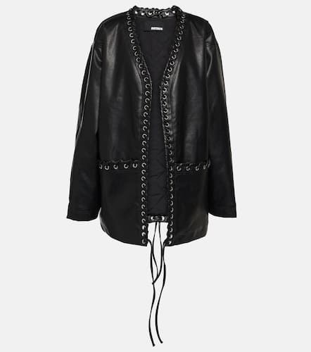 Rotate Lace-up faux leather jacket - Rotate - Modalova