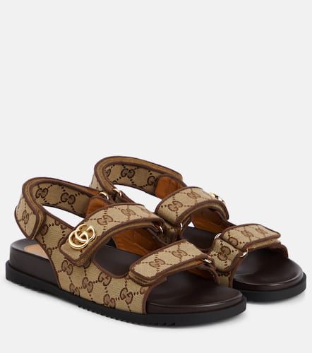 Gucci Double G canvas sandals - Gucci - Modalova