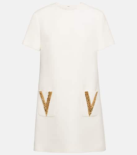 Vestido corto de Crepe Couture adornado - Valentino - Modalova