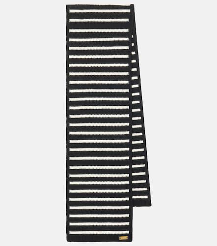 Striped cashmere-blend scarf - Balmain - Modalova