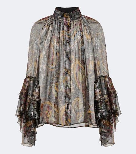 Blusa en mezcla de seda estampada - Etro - Modalova