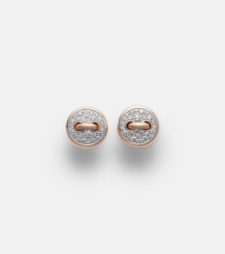 Ohrringe Pom Pom Dot aus 18kt Roségold mit Diamanten - Pomellato - Modalova