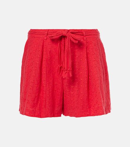 Shorts Chantal de algodón con bordado inglés - Poupette St Barth - Modalova