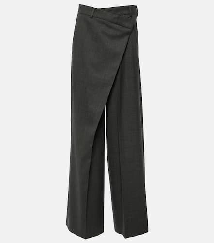 Asymmetric mid-rise wide-leg pants - Acne Studios - Modalova