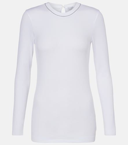 Brunello Cucinelli Cotton-blend top - Brunello Cucinelli - Modalova