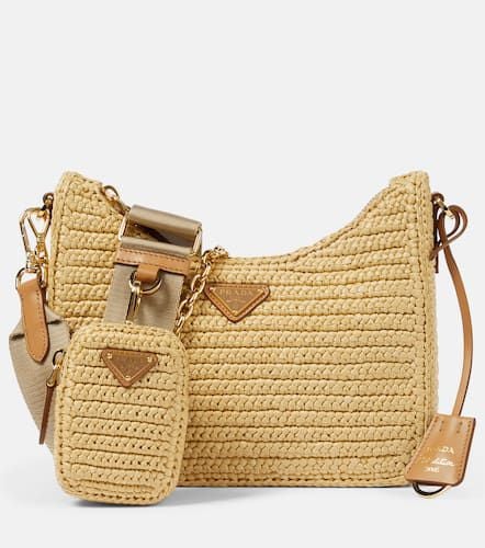 Re-Edition 2005 Small raffia shoulder bag - Prada - Modalova