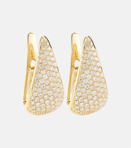 Ohrringe Claw aus 18kt Gelbgold mit Diamanten - Anita Ko - Modalova