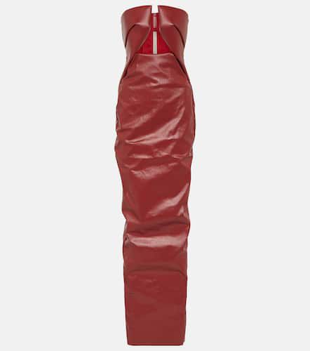 Prong cutout coated denim gown - Rick Owens - Modalova