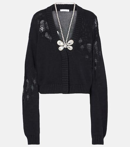 Embellished cotton and cashmere cardigan - Area - Modalova