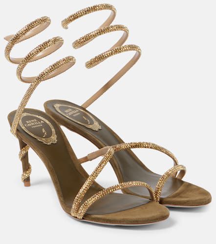 Margot 80 embellished suede sandals - Rene Caovilla - Modalova