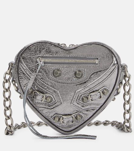 Le Cagole Heart Mini leather crossbody bag - Balenciaga - Modalova