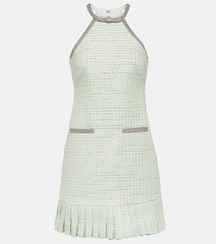 Crystal-embellished boucle minidress - Self-Portrait - Modalova