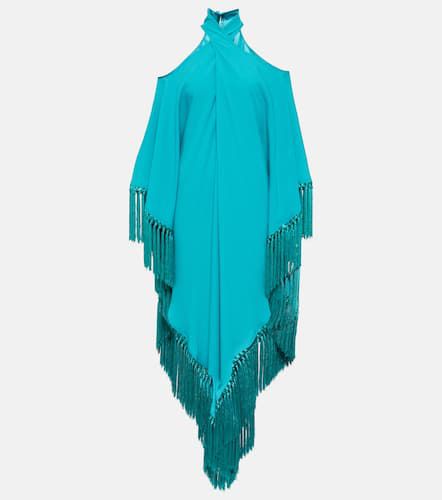 Fringed cutout crêpe kaftan - Taller Marmo - Modalova