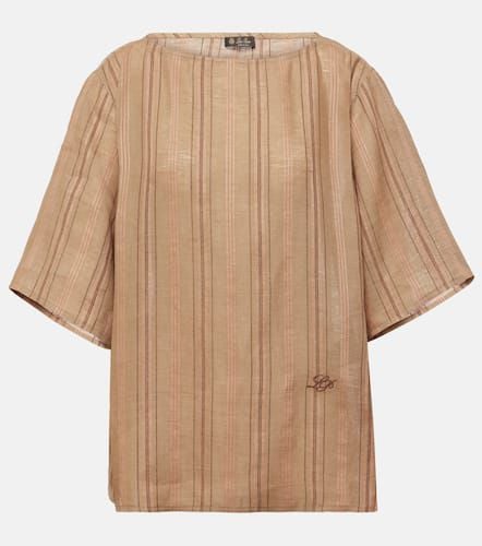 Loro Piana Mara striped linen top - Loro Piana - Modalova