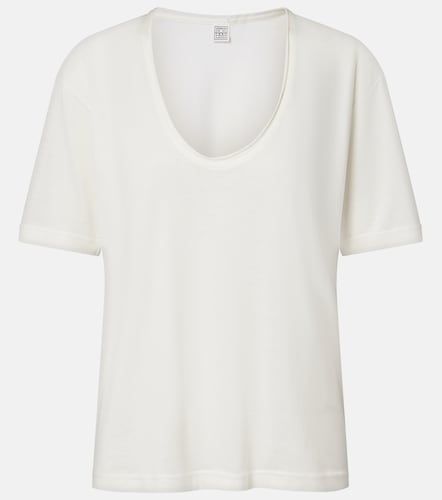 Toteme Camiseta de algodón y seda - Toteme - Modalova
