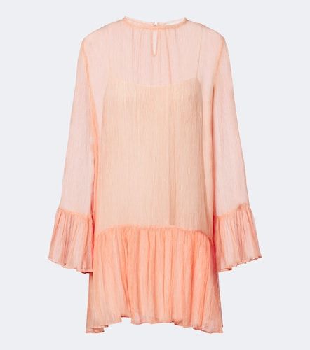 Emmeline ruffled silk chiffon minidress - Ulla Johnson - Modalova