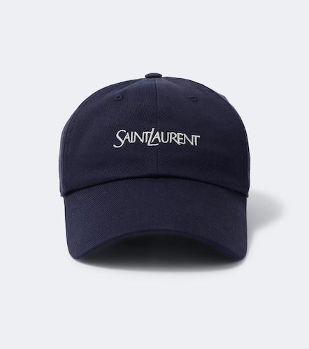 Cappello da baseball in cotone con logo - Saint Laurent - Modalova