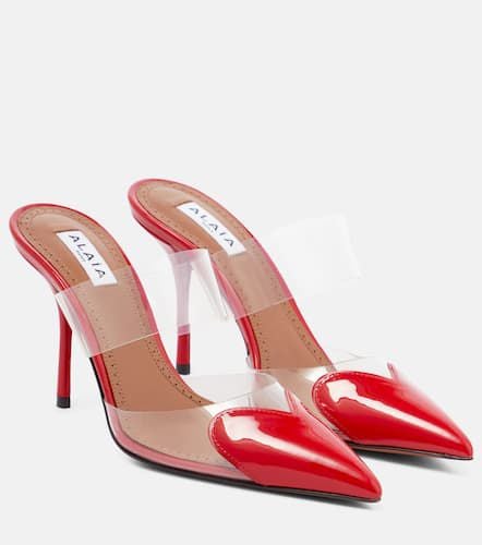 AlaÃ¯a CÅur patent leather and PU mules - Alaia - Modalova