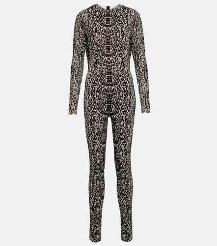 AlaÃ¯a Leopard jacquard jumpsuit - Alaia - Modalova